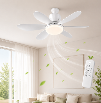 Led Işıklı Tavan Vantilatörü - 6 Yapraklı 60W