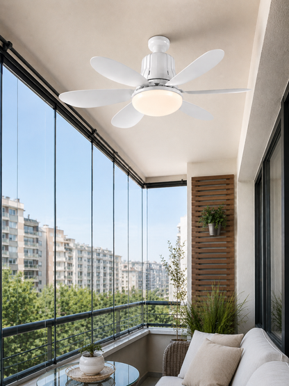 Led Işıklı Tavan Vantilatörü - 6 Yapraklı 60W