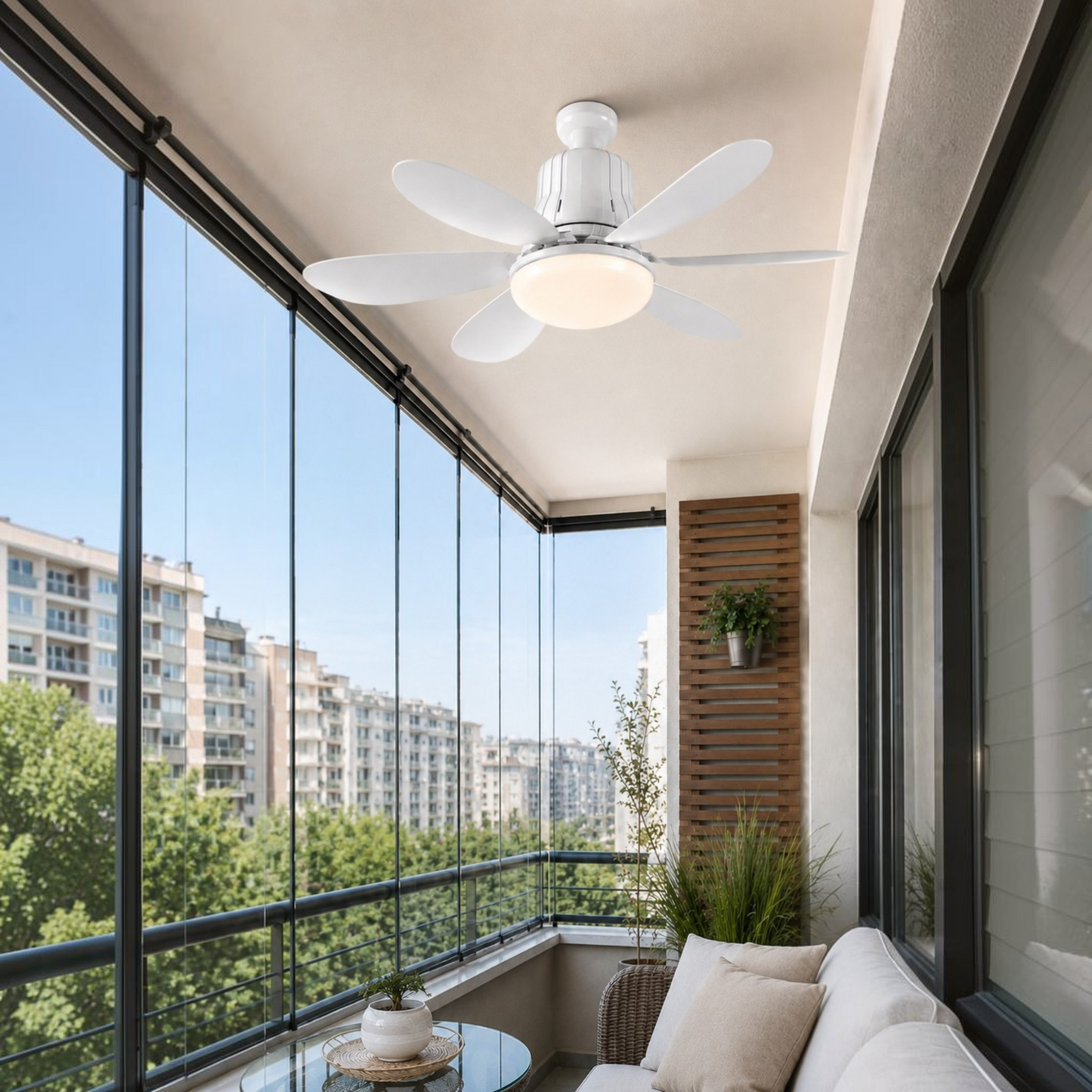 Led Işıklı Tavan Vantilatörü - 6 Yapraklı 60W